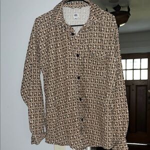 All Print Button-Up Shirt